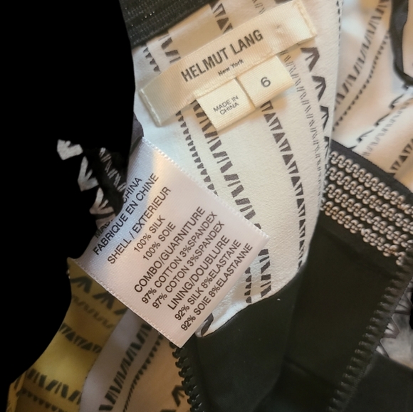 Helmut Lang Strapless Mini Dress Black & Yellow - Picture 8 of 10